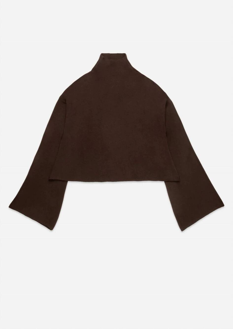 NEW DELUC women's parker turtleneck sweater in cocoa